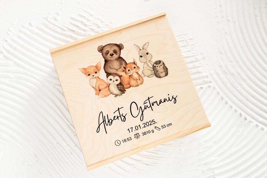 Atmiņu kaste bērniem - zvēriņu sērija